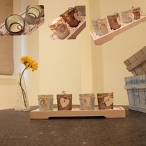 ZAKKA Crown wooden European simple modern fashion wedding candle holder fleshy flower pot decorative ornaments