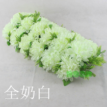 Qingming simulation row flower funeral car decoration flower cemetery place sacrificial grave sweeping silk flower cheap fake flower