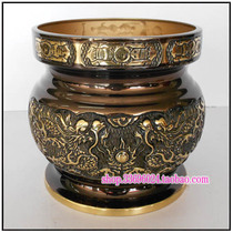 Taiwan fine copper incense incense incense Buddha furnace Incense net furnace * Taiwan inch 5 inch 5 pure copper ingot furnace ancient