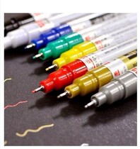 SP150 Zhongbai Paint Pen 0 7mm Very Thin Needle Tube Sign-in Pen diy Paper Hand-painted Color Highlight Pen