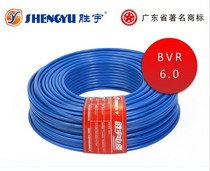 Guangdong Shengyu brand ZCBVR 6 square flame retardant multi-strand copper core flexible line central air conditioning cable home decoration wire