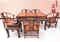 Redwood furniture Chinese style solid wood classical furniture mahogany tea table Kaisen Laos red sour wood tea table