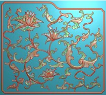 Qing Palace chair backrest side panel size 400*355 carving figure relief figure gray scale carved JDP cable original