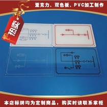 Acrylic box Anti-engraving control cabinet card simulation card plexiglass plate spray paint template brow