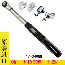 Taiwan 17-340Nm electronic digital display torque wrench 1 2 ratchet interchangeable head torque torque WEC4-340AN