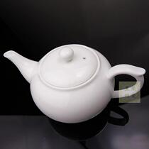 Ceramic teapot white porcelain tea set glass Japanese iron safflower tea jade porcelain filter large vinegar oil pot gentleman pot