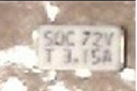 SOC T5A Slow-break patch fuse 1206 72V time-lapse fuse tube