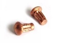Red copper sign rivet nameplate rivet semi-round head knurled rivet M2 5*4 5 6 8 long (1000 only)