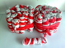 Factory direct red and white pennant construction site special safety warning flag triangle colorful flag string flag with a volume of about 10 meters