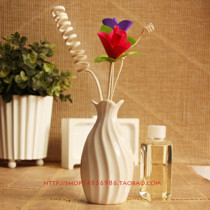 Special new ceramic bottle fire-free aromatherapy gift box set rattan Flower Vine tea rose lavender Lily