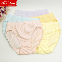 Butterfly Anven Woman Briefs Lady Briefs 100% Pure Cotton High Waist Triangle Loose Soft Minima Large Code Breathable Elastic