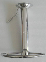 Fashion bar high foot turn chair accessories straight pipe one-piece with semi-round foot plating foot ring frame