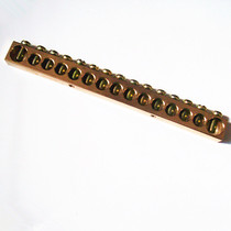 15-bit copper strip copper strip copper terminal block 15-bit copper terminal zero-row ground row 8 * 13MM