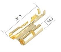DJ227-3 5A car connector Terminal 3 5 socket 3 5 double hole socket 3 5 car connector socket