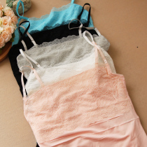 2016 Summer lace with adjustable shoulder strap female big code Modale to fix the undershirt with a small vest hanger
