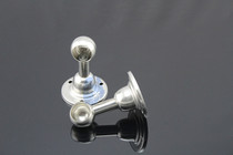 Stainless steel towel rack base hanging clothes pole foot towel rack towel hanging pole seat towel ring hanging towel 19 25