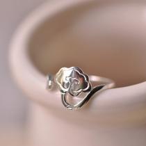 (Clearance two pieces) beauty like flowers through the cloud recommended limited 925 sterling silver tail ring