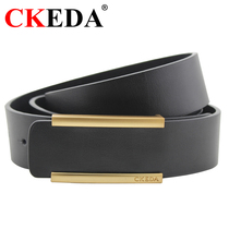 Minimalist elegant mens belt upscale buckle head European and American youth pants with student belt 