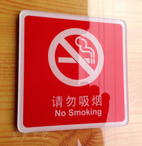 New Spot Acrylic No Smoking Signs Hotel Internet Cafe Entertainment Place No Smoking Instructions