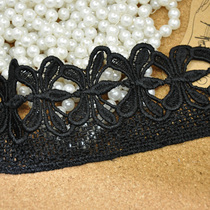 6 5cm wide black silk light water soluble lace lace HB13073137 2 metameter