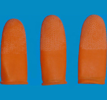 Orange non-slip finger cots orange dust-free finger cots finger cots