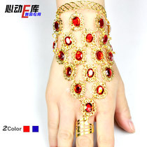 Yiwu factory price) Indian belly square dance accessories)Ethnic dance jewelry props-new ruby bracelet