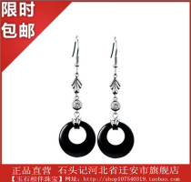 Stone Records Black Agate Earrings Earrings Earrings Female 414901912 Jewelry Fashion Gift