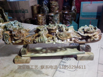 Green sandal Ruyi Dragon and Phoenix Mudan Tutu Craftsmanship Redwood Pendulum Pendulum Axiang opened with a large gift