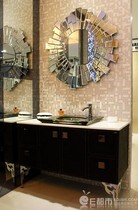  Glasslun luxury bathroom cabinet Bathroom overall bathroom Crystal glass wash basin GA12-92A