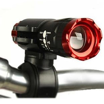 Portable rotating zoom bicycle light headlight strong light flashlight riding light mountain bike light bicycle equipment