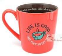Foreign trade boutique mug Large American painted cup Life home series freehand two-color coffee cup 2