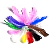Handmade feather jewelry diy accessories diy feather material diy feather material package Red feather accessories White