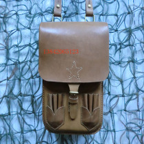 Leather 65-style Lu Jun map bag shoulder bag Outdoor leisure bag Tactical bag file bag Film and television props