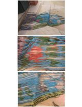 The Republic of China a colorful old glass beads DTV with beads beauty bracelet necklace pendant ancient beauty 1 6 m