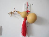 Natural sub-waist small gourd white leather new gourd with tap worthy upscale Chinese knot handicraft