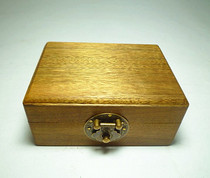 Antique wood carving Antique gold silk Nanmu small box Pen box Jewelry box Hand string box Jewelry box Seal box