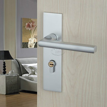 Solid unrusted room toilet Bedroom handle Handle aluminum alloy bearing panel lock body door lock