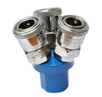 C type quick quick plug connector pneumatic connector SMY round tee three plug air compressor tee