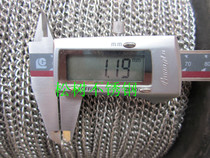 Spelling Dad promotion stainless steel 304 twisted chain stainless steel serpentine chain stainless steel decoration chain 1 2mm spot