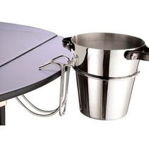 Fashion bar supplies stainless steel ice bucket table top champagne bucket rack ice bucket rack table edge ice bucket rack