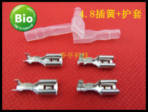 Wire connector terminal block 4 8 female plug spring terminal sheath male and female plug DJ4 8 terminal block
