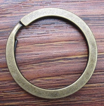 Outer single surplus high quality bronze key ring 30mm