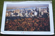 1995 USA Live Mail Large Old Postcard Beautiful Montreal Scenery Creases on Both Sides