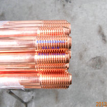 Copper-clad steel ground rod specification 14 * 1 22 meters copper thickness 0 2 two threads manufacturer direct sales