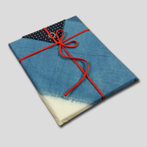 Hansheng blue calico-red belt baggage towel gift box packaging