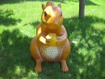 Public broadcast simulation squirrel sound lawn speaker outdoor waterproof background music radio speaker