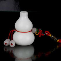 White jade gourd pendant block evil evil Mak Lingling recommended Feng Shui mascot