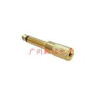 Premium gold plated mono-track 6 5 revolution 3 5 Mother 3 5 Mother 6 35 Public microphone adapter connector