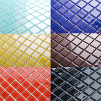 Big red white black crystal glass mosaic Solid color series Shower bar cash register background wall mosaic