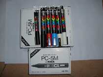 Japan Mitsubishi) PC-5M (POSCA) POP) poster advertising pen 17 colors) 1 8-2 5mm
